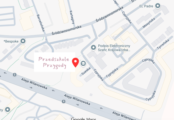 Mapka lokalizacja Przedszkole Przygody